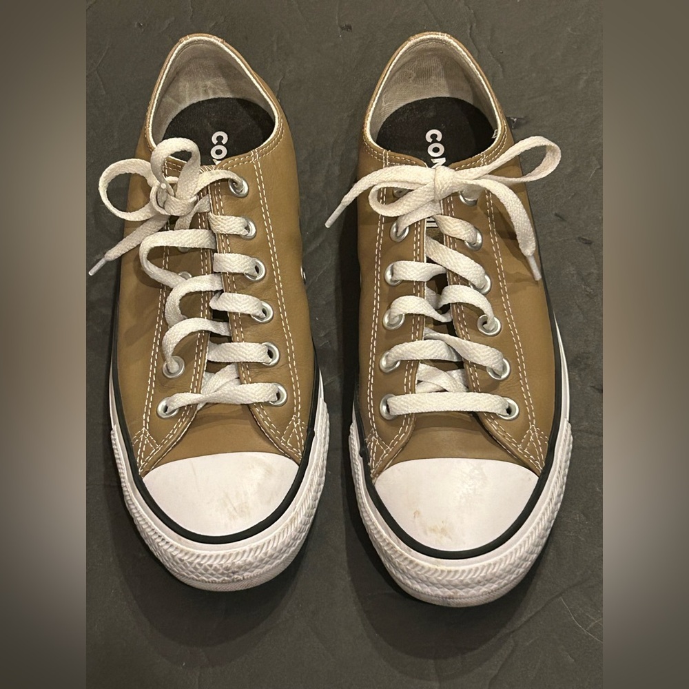 Converse Ctas OX Low Sneakers unisex men’s 6.5 women’s 8.5 Shoes  Leather Brown